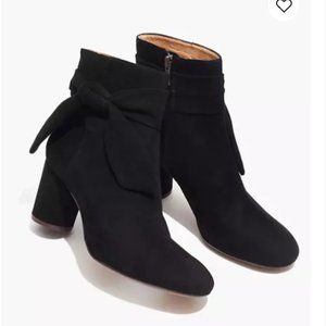 Madewell suede heeled bootie - NWT